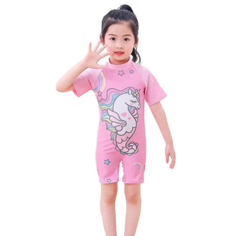 Đồ Bơi Trẻ Em - Bộ Đồ Bơi Liền Thân Unicorn Đáng Yêu