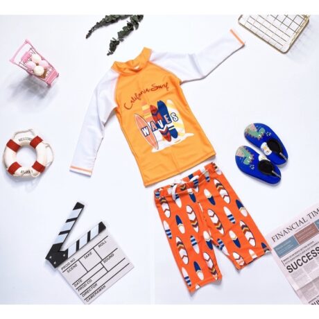 Đồ Bơi Trẻ Em - Hình Ván Lướt Sóng - Cam