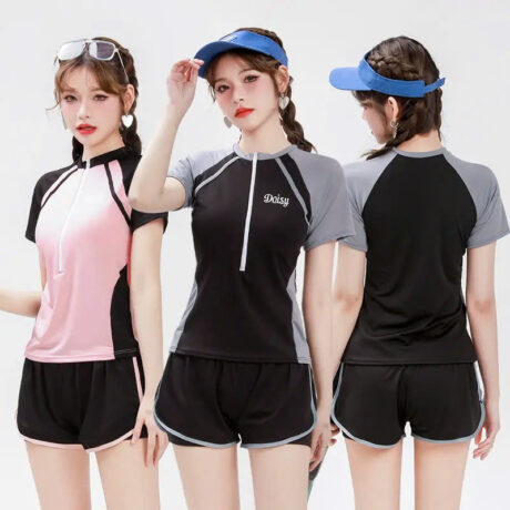 Bộ Đồ Bơi Nữ Có Khoá Kéo MS50