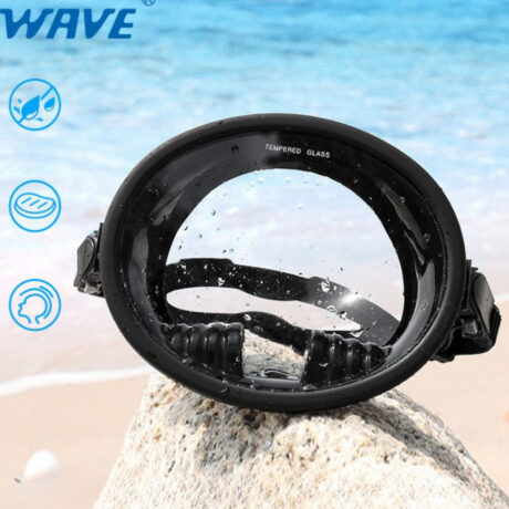 Kính Lặn Cường Lực Chính Hãng WAVE, Kiếng Lặn, Mặt Nạ Lặn Tròn Model M1332